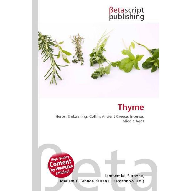 Thyme, Fachbücher
