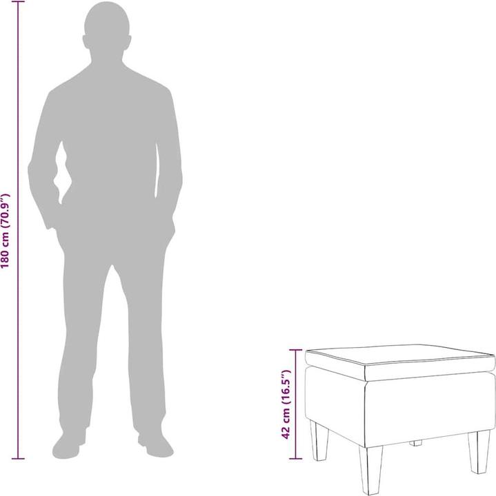 Actual product image vidaXL Stool