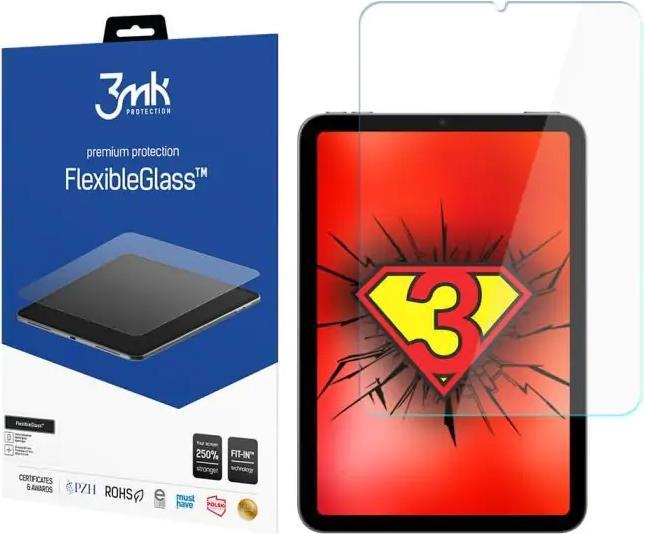 Produktbild 3MK LCD screen protector Flexible Glass Apple iPad mini 6 2021 (1 Stk., Apple iPad mini 2015, Apple iPad mini 2019, Apple iPad mini 2021)