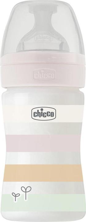 Produktbild Chicco Babyfläschchen, PP, 0% BPA, 150 ml, physiologischer Sauger Silikon, 1 Loch, langsamer Fluss, WHITE - (150 ml)