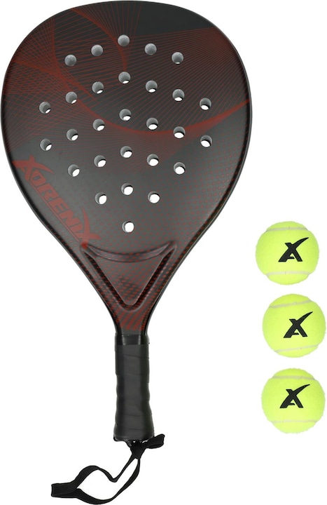Image du produit Adrenix Set de raquettes de padel avec 3 balles, 4 pcs.