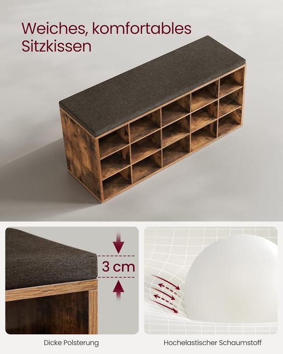 Image du produit Vasagle Schuhbank (105 x 30 x 48 cm)