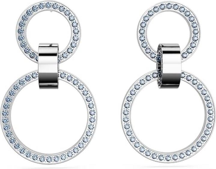 Produktbild Swarovski Hollow Kreolen Blau (Swarovski Metall)