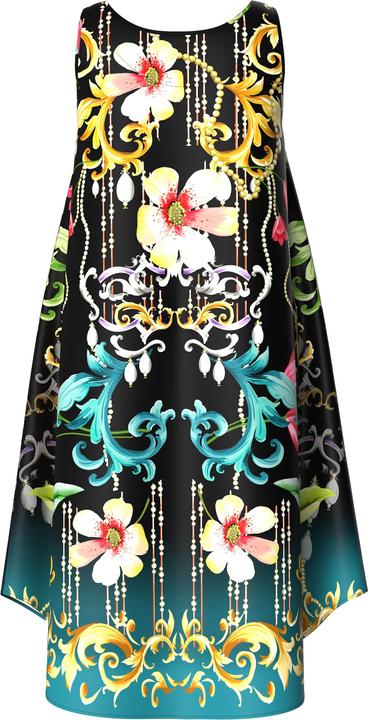 Produktbild Ulla Popken Kleid, Barock-Druck, A-Linie, Rundhals, ärmellos (42, 44)