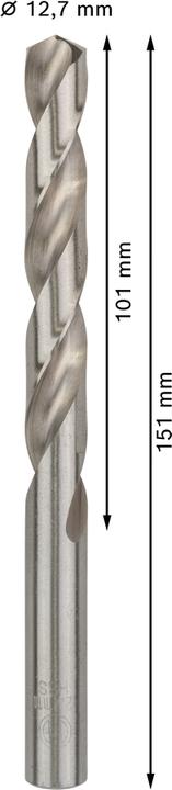 Produktbild Bosch Professional Zubehör PRO Metal HSS-G Spiralbohrer, 12,7 x 101 x 151 mm (12.7 mm)