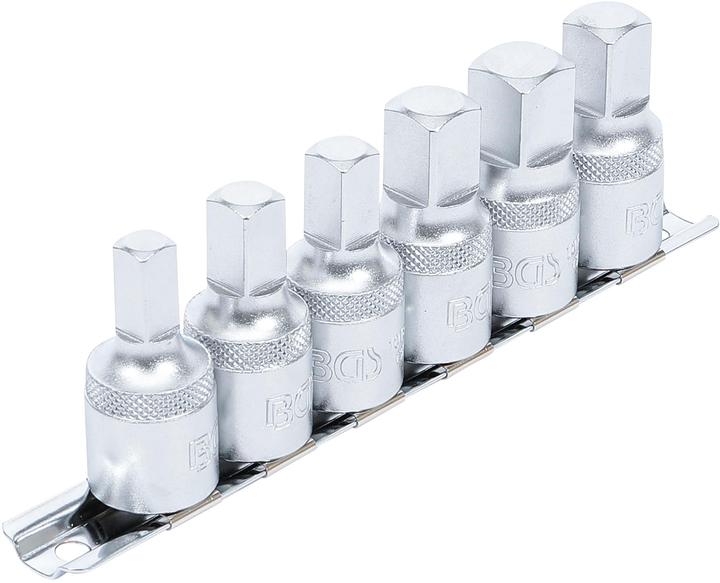 BGS Öldienstschlüssel-Satz Antrieb Innenvierkant 12,5 mm (1/2") Abtrieb Innenvierkant 6-tlg.