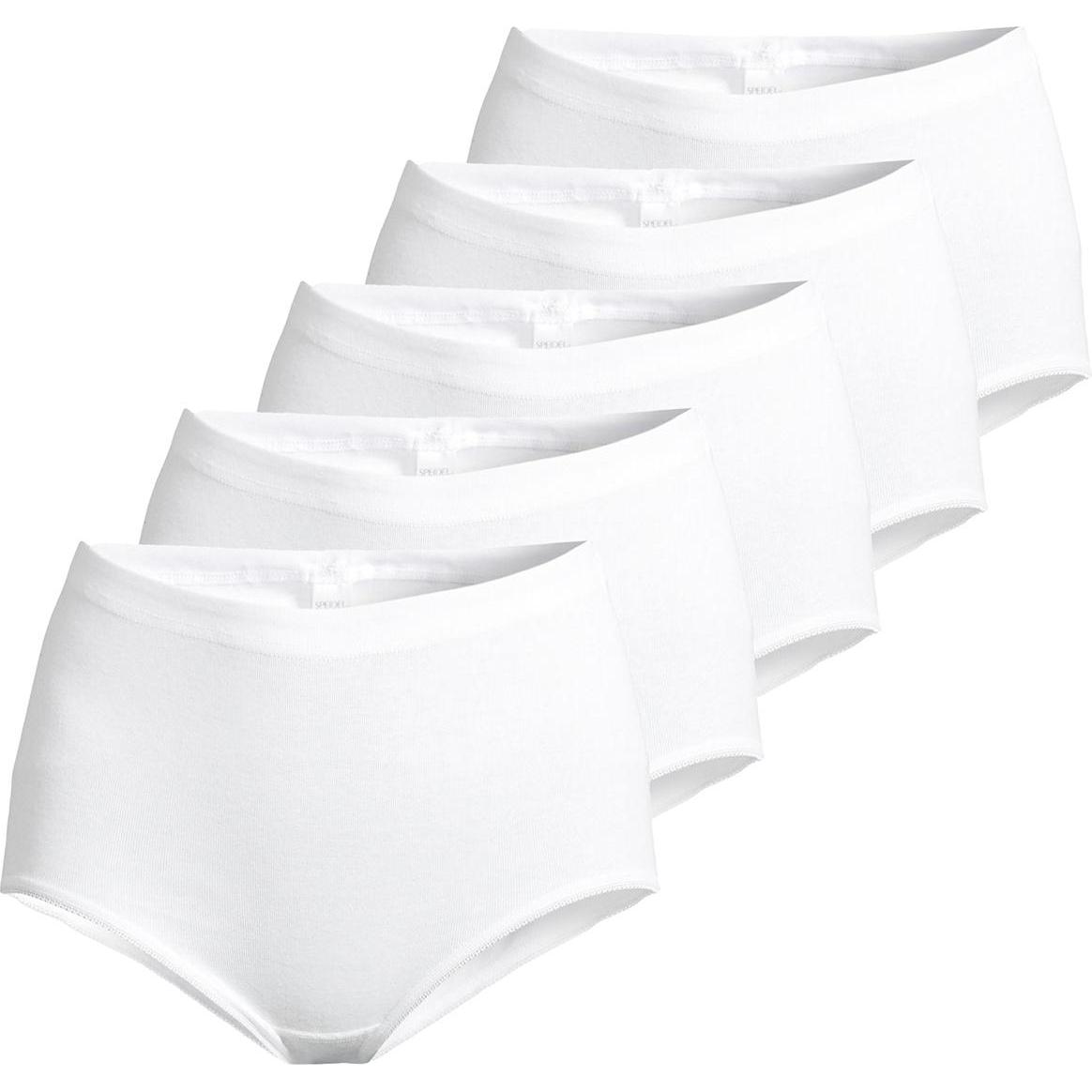 Speidel, Damen, Unterhosen, 5er Pack Nelly Taillen Slip, Weiss, (46, 5er Pack)