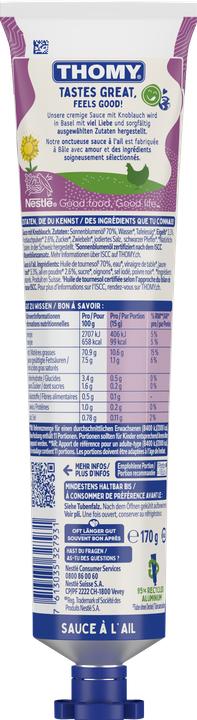 Produktbild THOMY Knobli Sauce (170 g)