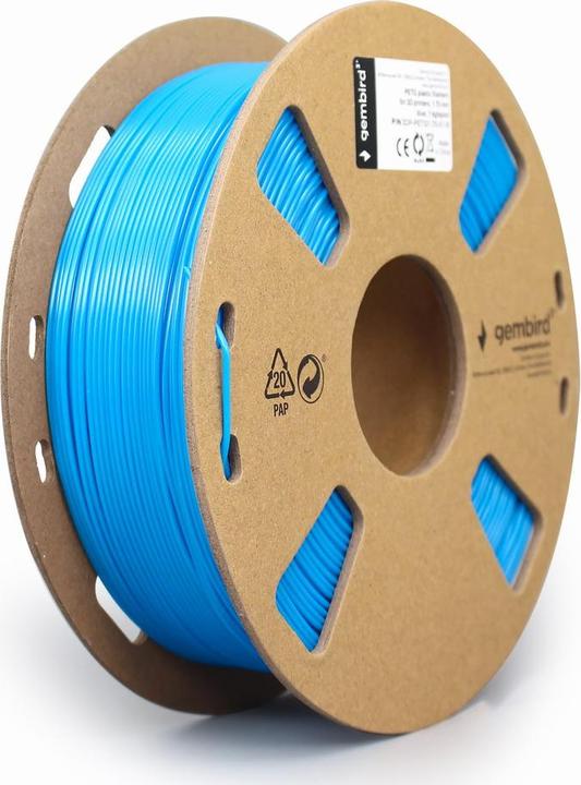 Immagine prodotto Gembird 3DP-PETG1.75-01-B Materiale di stampa 3D Polietilene Tereftalato Glicole (PETG) Blu (PETG, 1.75 mm, 1450 g, Blu)