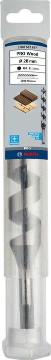 Produktbild Bosch Professional Zubehör PRO Wood Holzschlangenbohrer, 28 x 170 x 235 mm (11.1 mm)