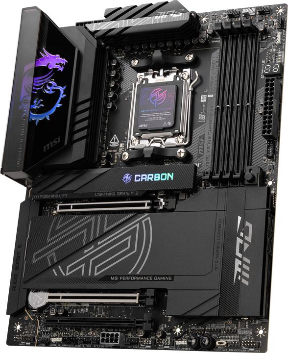 MSI MPG X870E Carbon WiFi (AM5, AMD X870E, ATX)