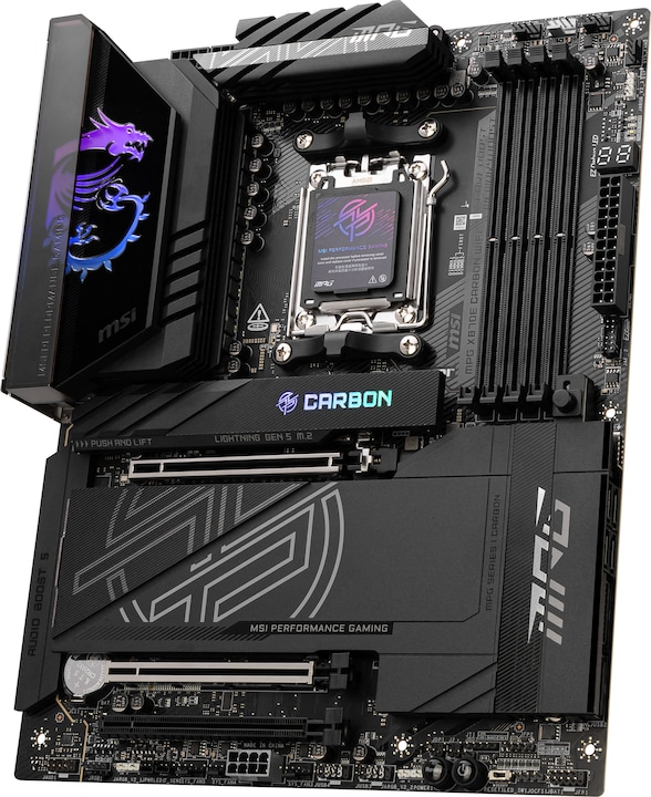 MSI MPG X870E CARBON WIFI - X870/AM5/DDR5/ATX (AM5, AMD X870E, ATX)