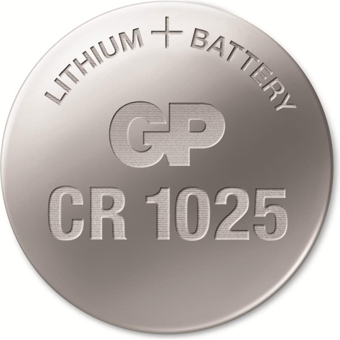 GP Batteries GP Lithium Knopfzelle CR1025 (1 Stk., CR1025, 30 mAh), Batterien + Akkus