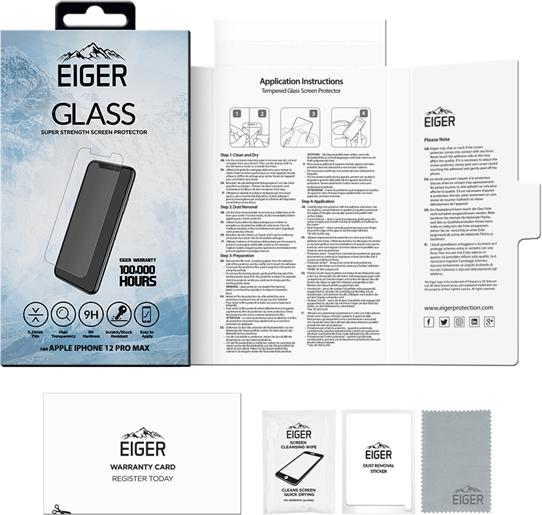 Actual product image Eiger Mountain Glass Clear (1 pcs., Apple iPhone 12 Pro Max)