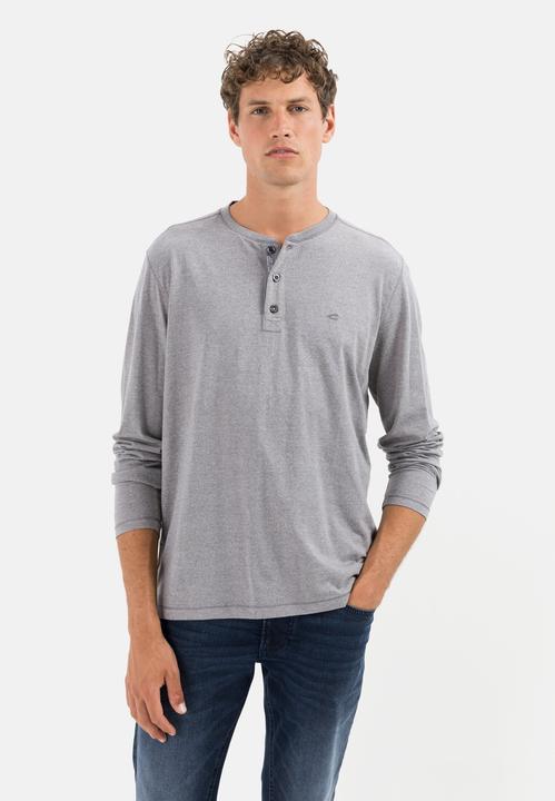Produktbild Camel Active Langarm Henleyshirt aus nachhaltigen Baumwollmix (M)