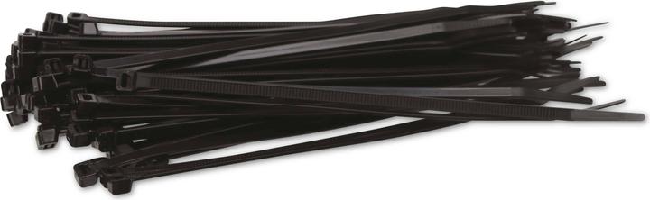 Actual product image KSS Range of cable ties polyamide 6.6, black, 190x4.8, UV-resistant, 100 pcs. (Plastic cable ties, 190 mm, 100 pcs.)