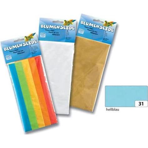 Thumbnail - Folia, Bastelpapier, Seidenpapier, (B)500 x (H)700 mm, 20 g/qm, hellblau (20 g/m²)