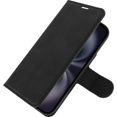 Produktbild Just in Case PU-Leder Premium Book Hülle Schwarz Apple iPhone 17 (Apple iPhone 17)