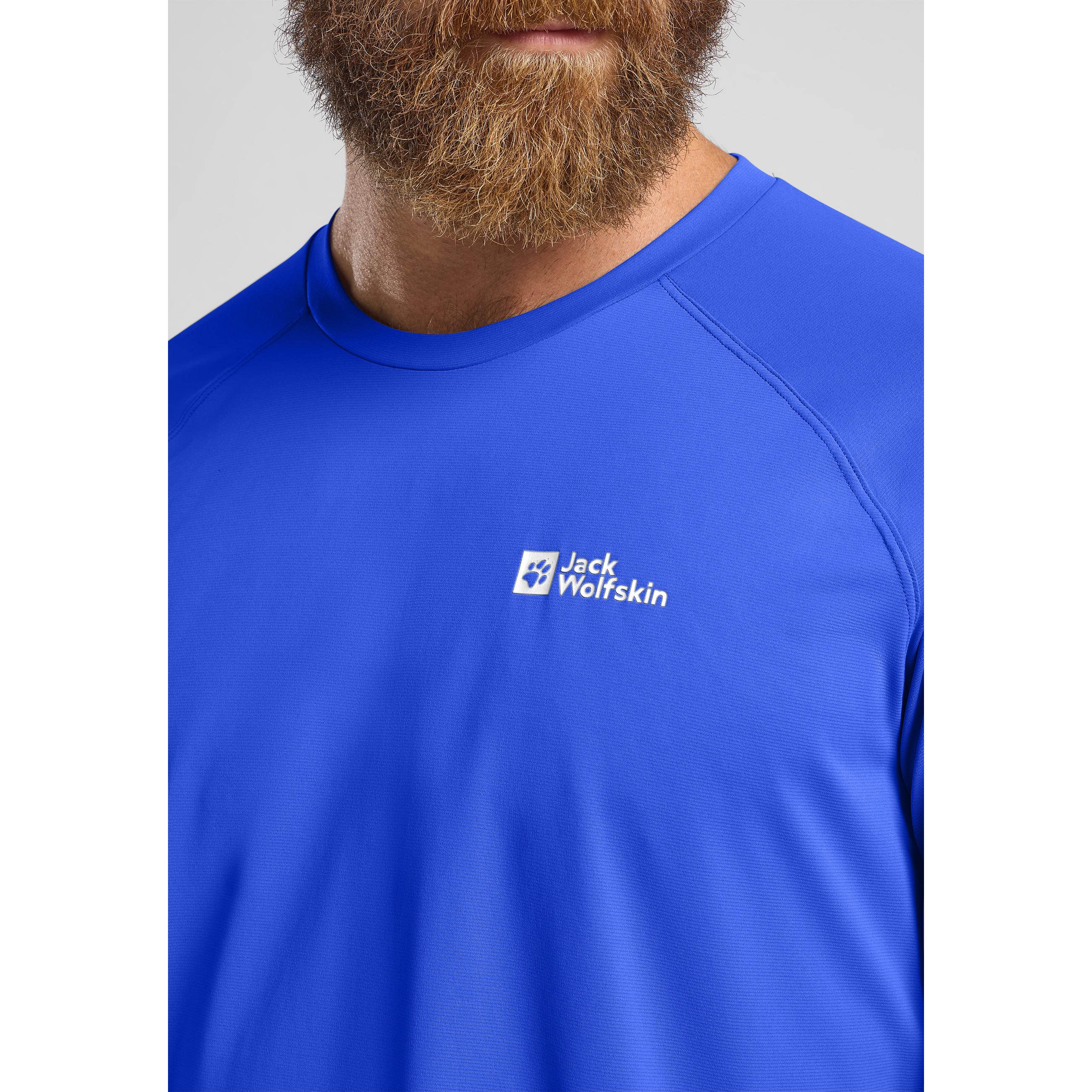 Thumbnail - Jack Wolfskin, Herren, Sportshirt, Prelight Swift Ls M (S), Blau, S