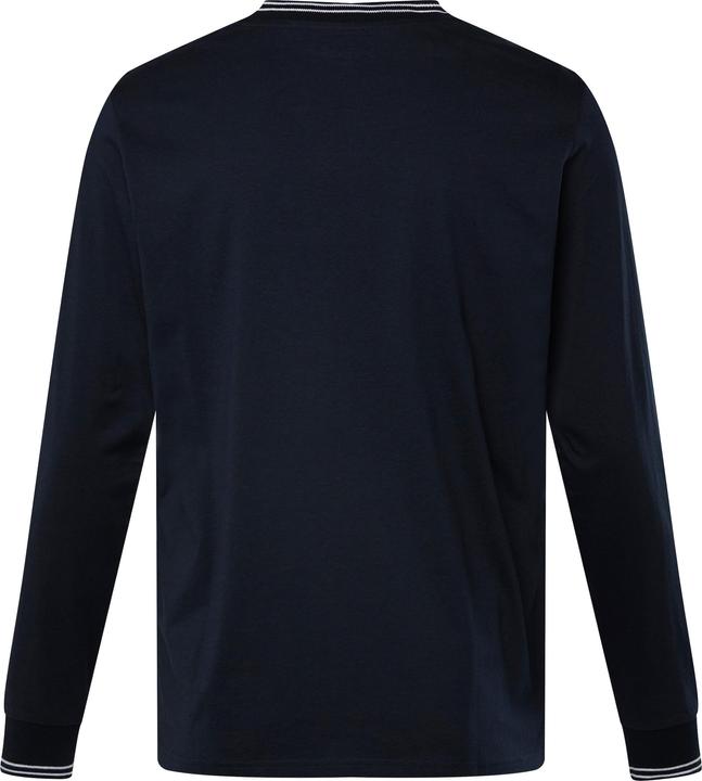 Produktbild Men+ Langarmshirt, Kontraststreifen, Druck vorne, bis Gr. 8 XL (XL)