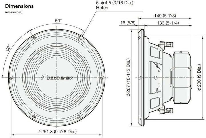 Produktbild Pioneer TS-A250D4 (1300 W)