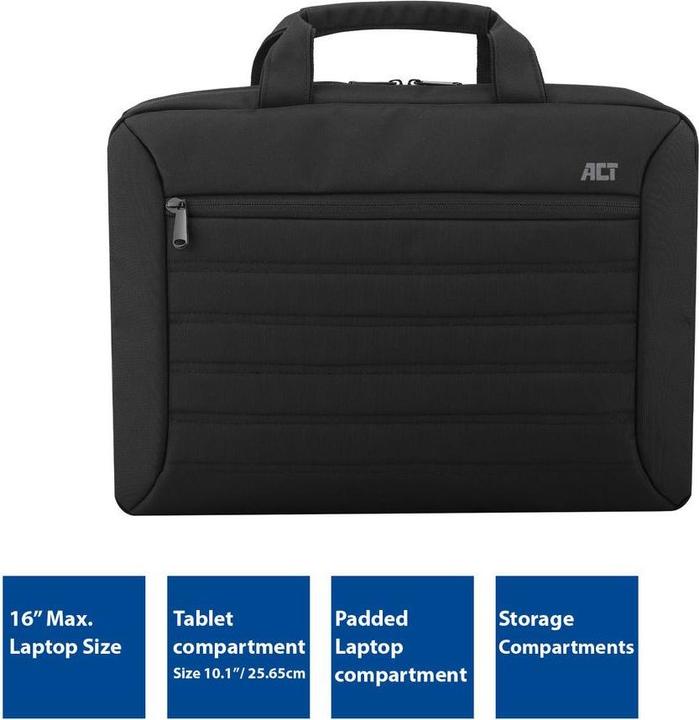 Immagine prodotto Urban, borsa a tracolla, 16 pollici, Nero (16", Universale)