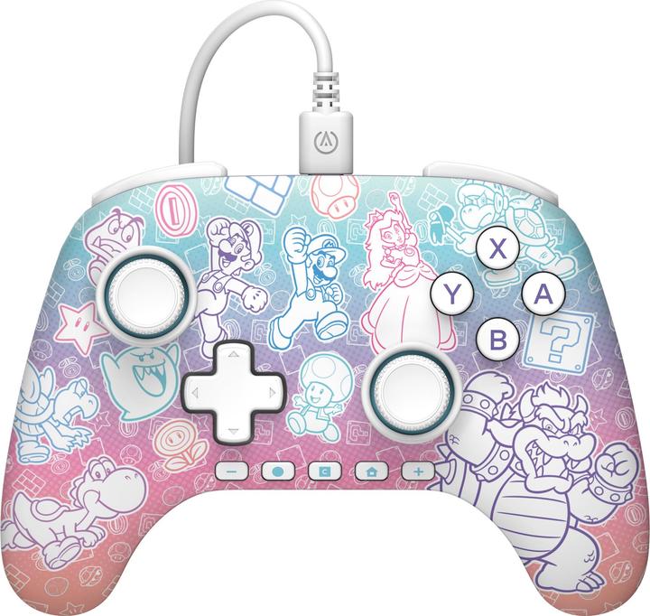 Image du produit PowerA NSW2 Controller Advantage wired Mushroom Kingdom (Switch 2)
