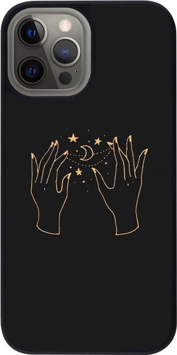 Produktbild PhoneLook Hülle Silikon schwarz Grey magic hands (Apple iPhone 12 Pro Max)