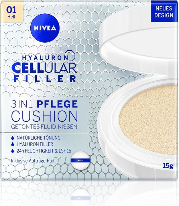 Immagine prodotto NIVEA Hyaluron Cellular Filler 3in1 Care Cushion Light (15 ml)