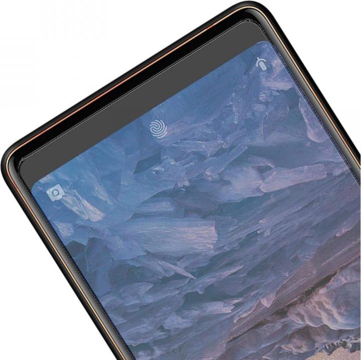 Actual product image Screenguard Nokia 7 Plus Protective Glass Film Case Friendly Design (1 Piece, Nokia 7 Plus)