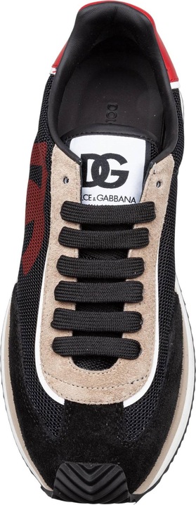 Produktbild Dolce & Gabbana cushion sneakers in mixed materials color black/beige (42)