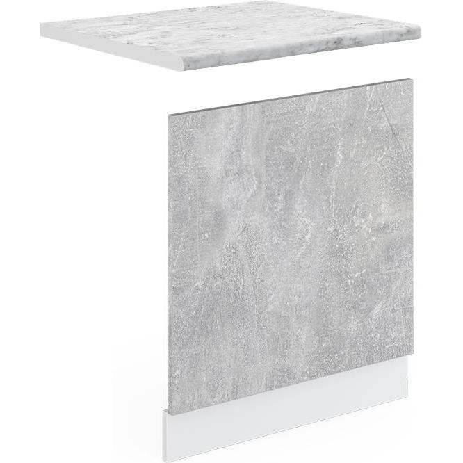 Vicco Frontblende R-Line, Geschirrspüler Zubehör, Grau