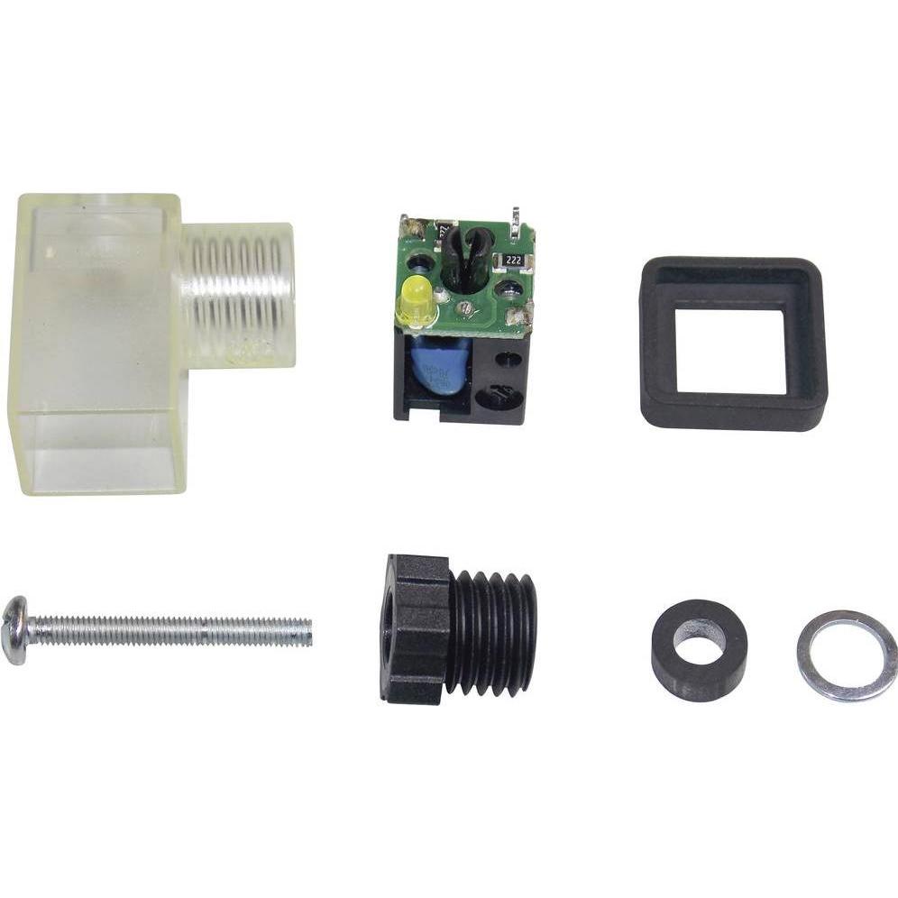 Thumbnail - Murr Elektronik Ventilstecker SVS Eco LED Schw, Elektronikkabel + Stecker, Schwarz, Transparent