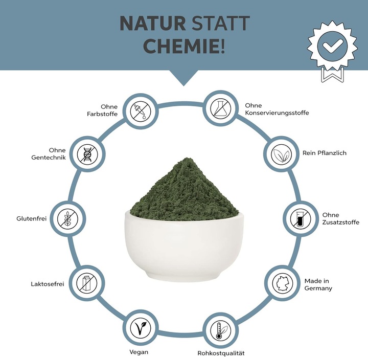 Image du produit Eltabia Poudre de spiruline bio | Qualité crudité premium (Poudre)
