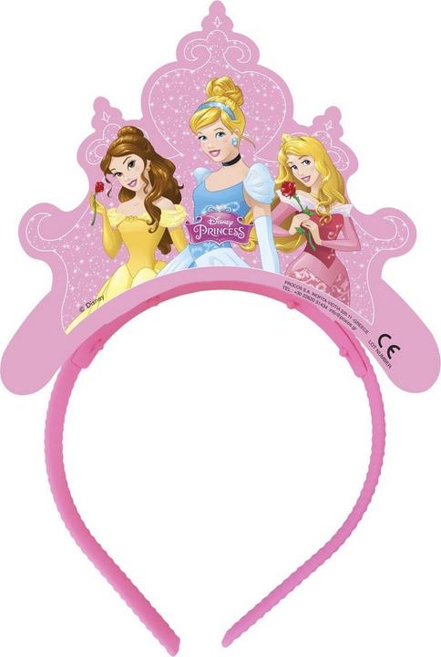 Actual product image Disney Princess Dreaming Princess Tiara Paper Headband (Pack of 4) (4 pcs.)