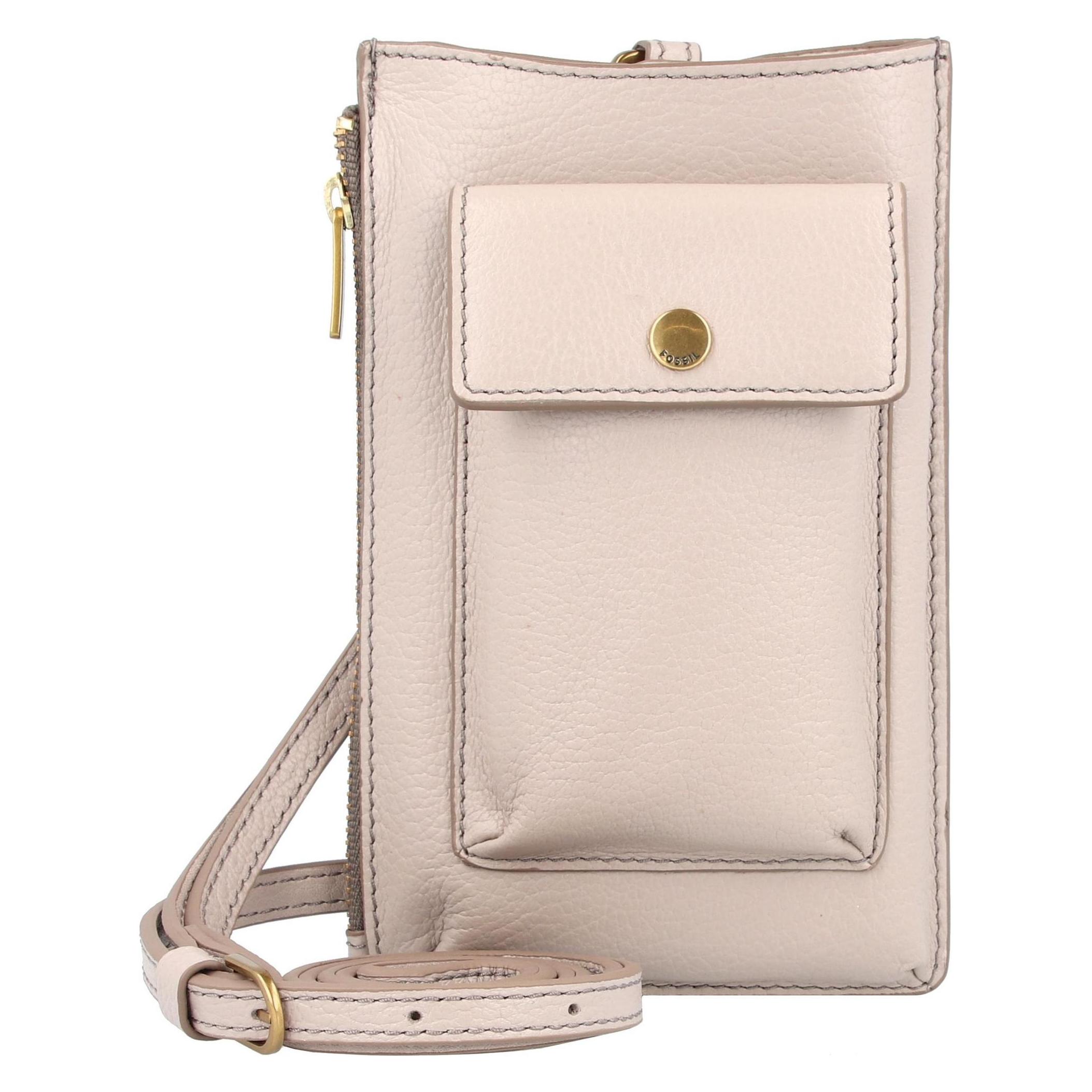 Fossil, Damen, Handtasche, Rio Handytasche Rfid Leder 10 Cm, Grau