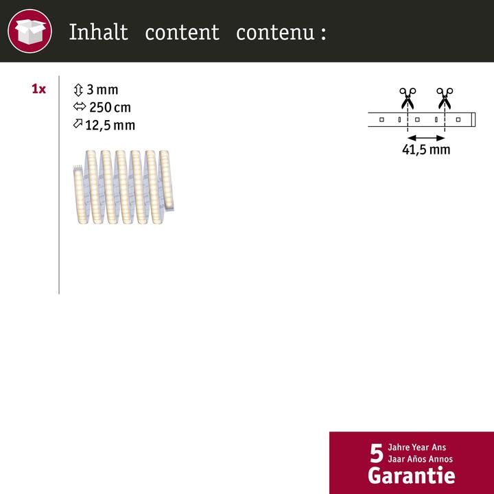Image du produit Paulmann MaxLED 1000 Stripe (Blanc chaud, 250 cm, Intérieur)