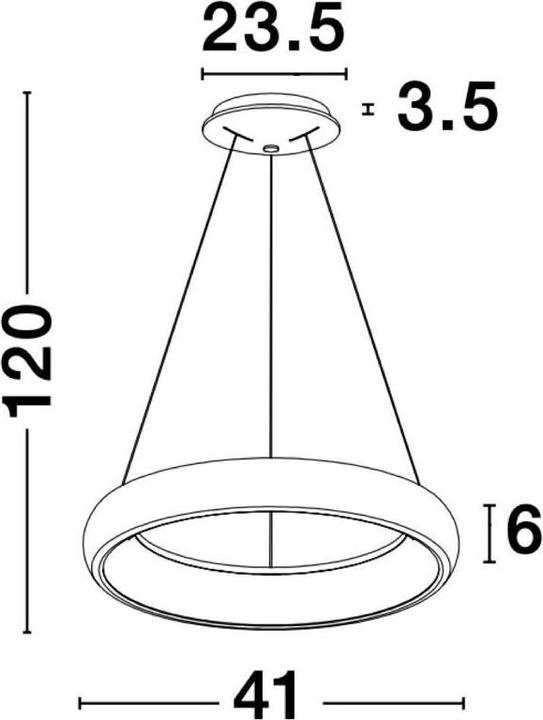 Actual product image Nova Luce Albi LED Pendant Light (1950 lm)
