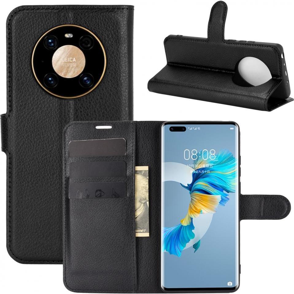 Screenguard Huawei Mate 40 Pro Leather Guard Lederhülle (Huawei Mate 40 Pro), Smartphone Hülle, Schwarz