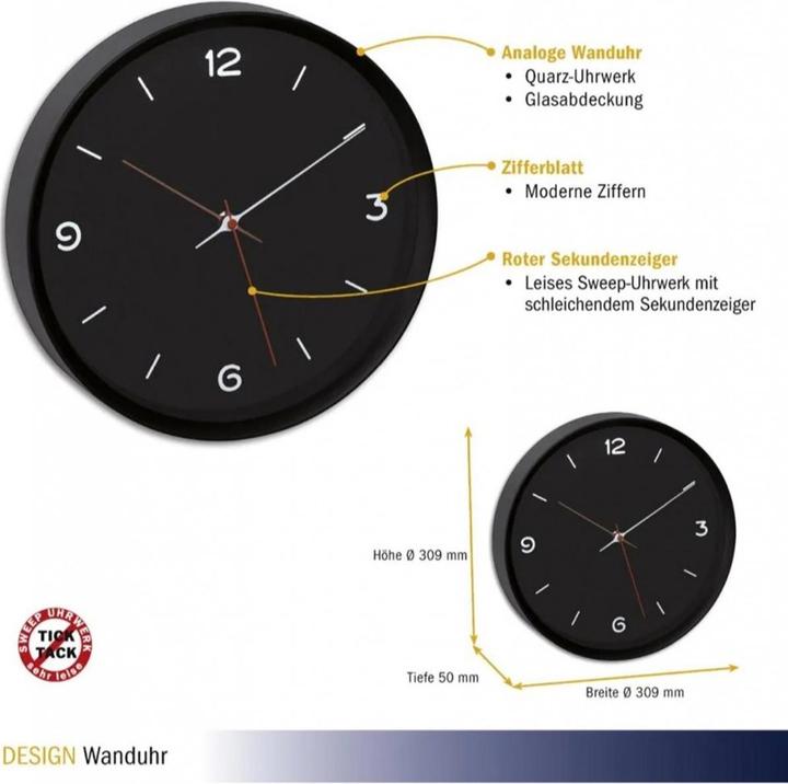 Produktbild TFA Wanduhr (30.90 cm)
