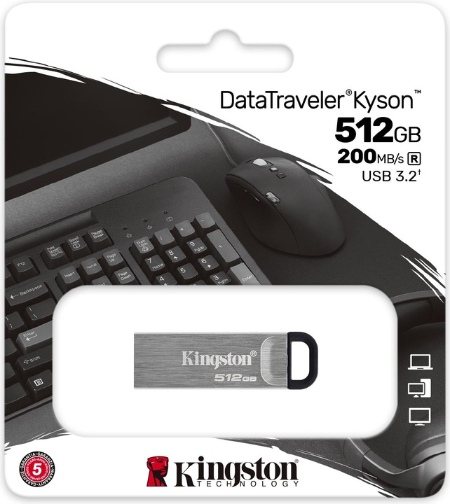 Produktbild Kingston DataTraveler Kyson (512 GB, USB-A, USB 3.1)
