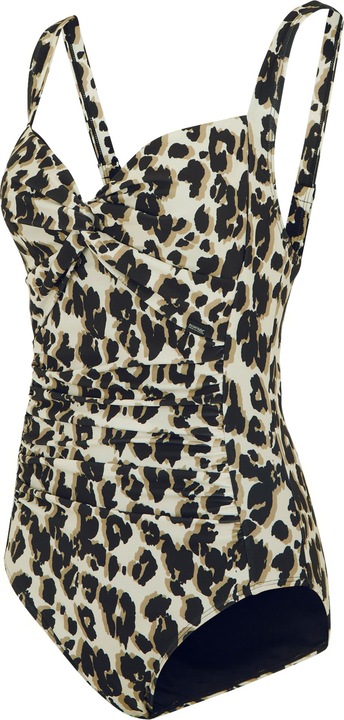 Actual product image Regatta Womens/Ladies Sakari Leopard Print Tummy Control One Piece Swimsuit (38 D)