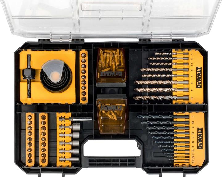 Produktbild DeWalt BOHRER UND BOHRER-SET 100-tlg. (1.5 mm, 10 mm, 2 mm, 2.5 mm, 3 mm, 3.5 mm, 4 mm, 4.5 mm, 5 mm, 5.5 mm, 6 mm, 6.5 mm, 7 mm, 8 mm)