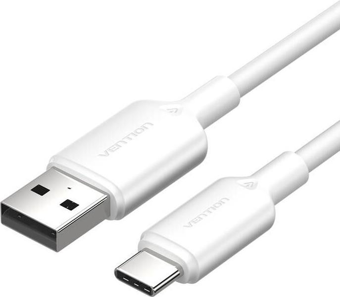 Produktbild Vention USB 2.0 A to USB-C 3A cable CTQWF 1M (white) (1 m, USB 2.0, 60 W)