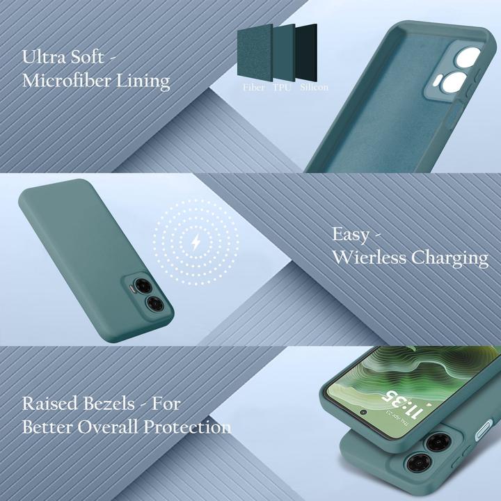 Image du produit Cadorabo Coque pour Motorola Moto G35 TPU Liquid Silicone Case (Motorola Moto G35)