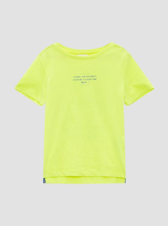 Produktbild S.Oliver T-Shirt Baumwoll-T-Shirt mit Print und verlängertem Rückteil (116, 122)