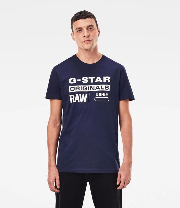 Immagine prodotto G-Star Printed Graphic Eight T-Shirt Regular Fit Sartho Blue (S)