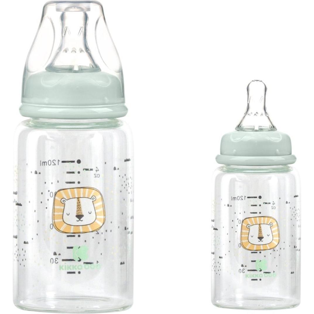 Thumbnail - Kikkaboo, Babyflasche, Baby Glasflasche 120 ml Savanna (120 ml)