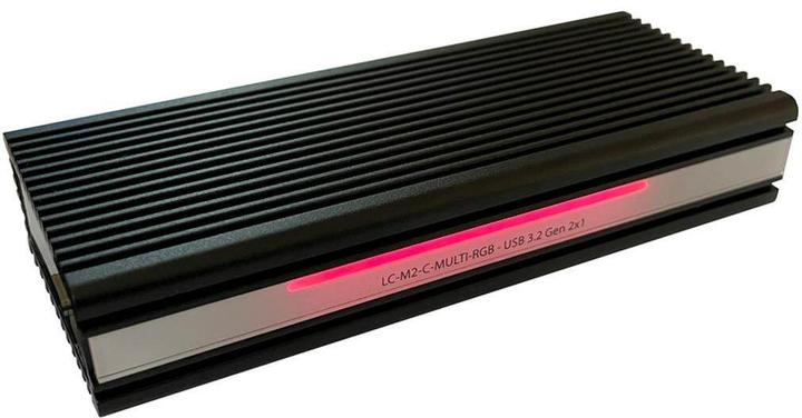 Produktbild LC-Power Externes Gehäuse LC-M2-C-MULTI-RGB M.2 (M.2 2280, M.2 2260, M.2 2242)