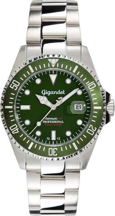 Immagine prodotto Gigandet Orologio subacqueo automatico con quadrante verde e riserva di carica (Orologio sub, 43 mm)